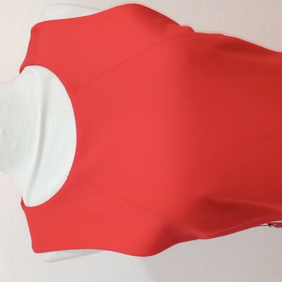 Aritzia Babaton Miguel Dress In Flame Scarlet Color, Size 10 - New! - Picture 6 of 13